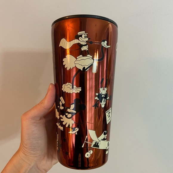 Disney Parks Retro Mickey Mouse Stainless Steel Travel Mug with Lid - Picture 3 of 10
